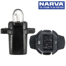 Narva 47724 - 12V 1.2W B8.3D (BAX 10s) Black Base Dash Panel Globes (Box of 10)